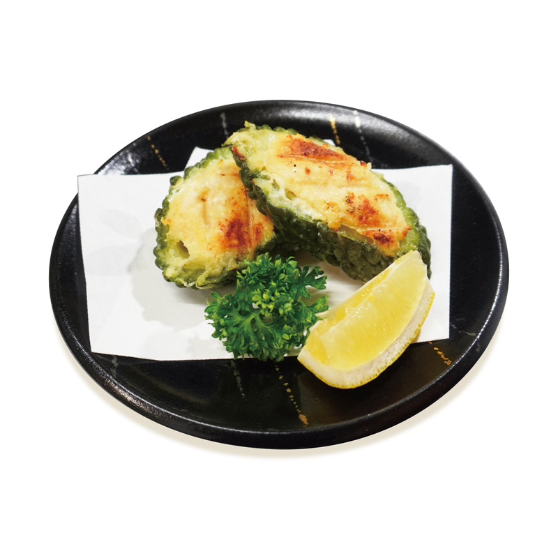 ゴーヤーの肉詰め焼き