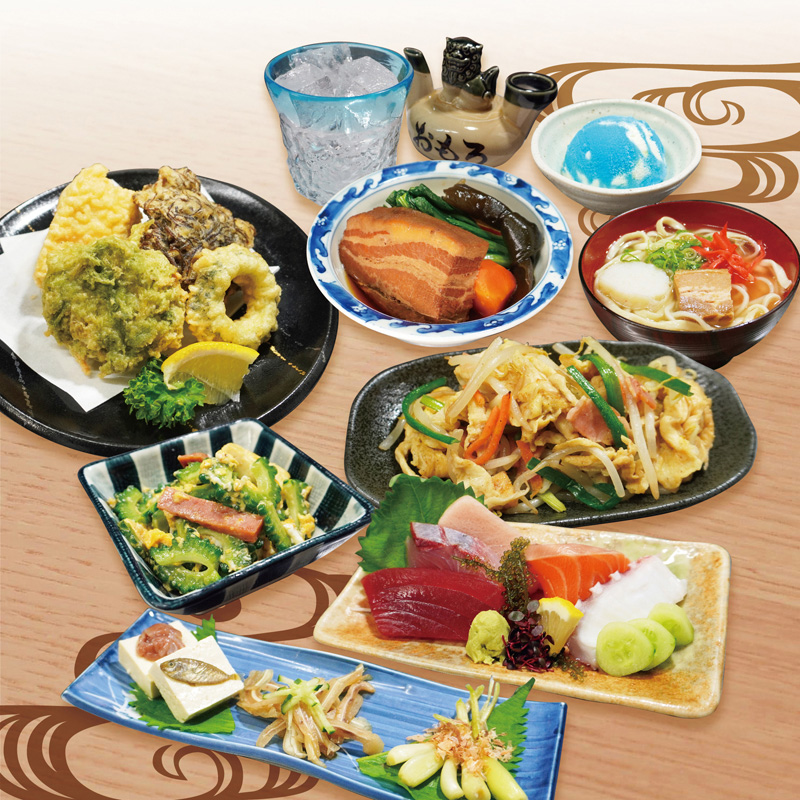 全７品☆沖縄料理満喫！宴会コース3300円(税込）♪